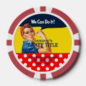 あなたのRosieチップカスタムがこれをパーソナライズする ポーカーチップ (正面)