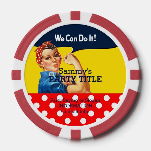 あなたのRosieチップカスタムがこれをパーソナライズする ポーカーチップ