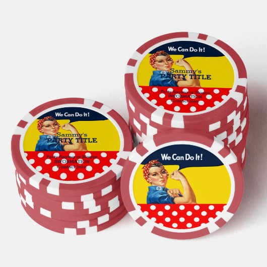 あなたのRosieチップカスタムがこれをパーソナライズする ポーカーチップ (積み重ね)