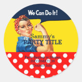 あなたのRosieチップカスタムがこれをパーソナライズする ラウンドシール (正面)