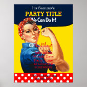 あなたのRosieパーティーポスターそれをパーソナライズ ポスター (正面)