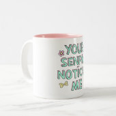 あなたのSenpaiは私に気づきます ツートーンマグカップ (正面左)