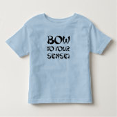 あなたのSENSEIのTシャツへの弓 トドラーTシャツ (正面)