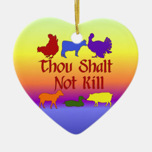 あなたのShaltのない殺害 セラミックオーナメント