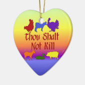 あなたのShaltのない殺害 セラミックオーナメント (左)