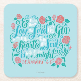 あなたのShalt愛主thy神 スクエアペーパーコースター