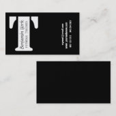 あなたのTの超モダンで大きいグランデ手紙のロゴを交差させて下さい 名刺 (正面/裏面)