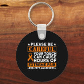 あなたのTouchが極度の痛みを引き起こす可能性があるRSD CRPSが待っている キーホルダー (正面)