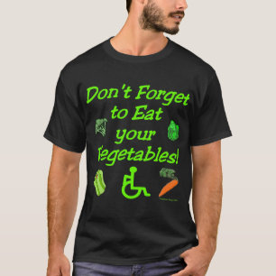 あなたのVegiを食べて下さい! (暗闇) Tシャツ