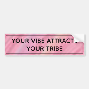 あなたのVibeはあなたの種族-よい感情だけ--を引き付けます バンパーステッカー