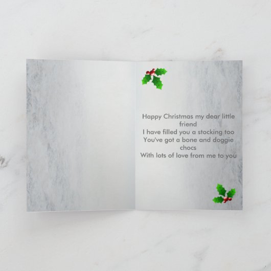 あなたのwestieのためのメリーなWestieのクリスマスカード シーズンカード (内部)