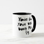 あなたはあなたの夢を生きる。やめ恋しく思ろ。ナマステ。 マグカップ (正面右)