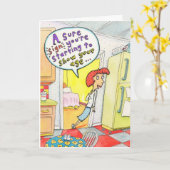 あなたはあなたの年齢の誕生日カードを示す確かなサイン。 カード (黄色い花)