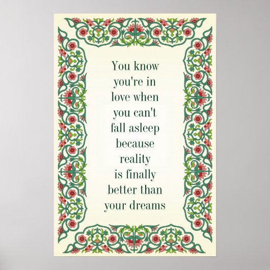 あなたはあなたは愛で知っているときに眠ることができない秋 ポスター (正面)