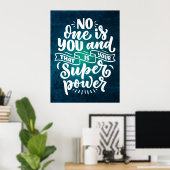 あなたはあなた Motivational Quote Wall Art ポスター (ホームオフィス)