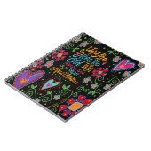 あなたはあまりにも古いフローラインスピレーションおもしろい ノートブック (左側)