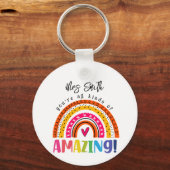 あなたはあらゆる種類の素晴らしい先生ギフト キーホルダー (裏面)