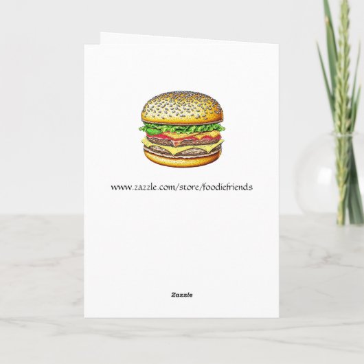 あなたはある種のチーズバーガーおもしろいパンの1つ カード (裏面)