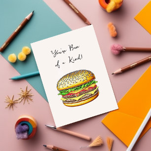 あなたはある種のチーズバーガーおもしろいパンの1つ カード