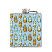 あなたはいい!可愛いハニーベアボトル柄 フラスク (裏面)