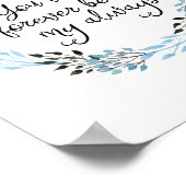 あなたはいつまでも私のアートプリント ポスター (角)