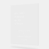 あなたはいつまでも私の結婚歓迎のサイン アクリルサイン (傾斜)