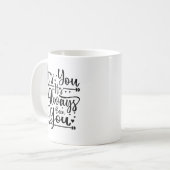 あなたはいつもタイポグラフィマグ コーヒーマグカップ (正面左)
