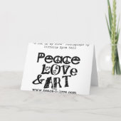 「あなたはいつも心に」猫グリーティングカード カード (裏面)