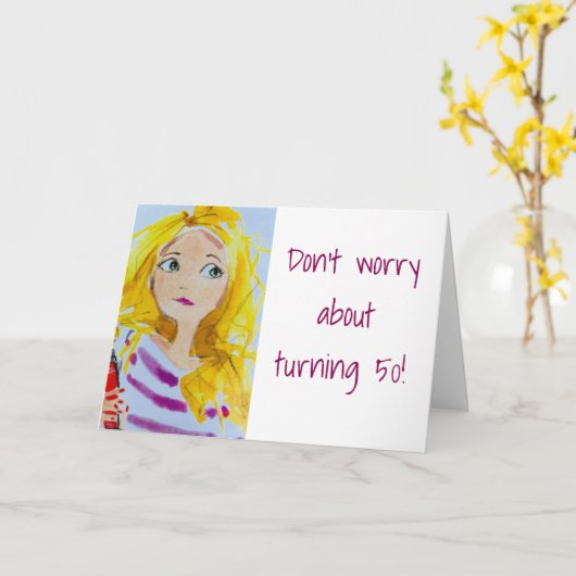 あなたはいつも私にとって「49」となるだろう*第50誕生日ユーモア* カード (黄色い花)