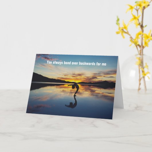 あなたはいつも私のために後ろ向きにな感謝している- カード (黄色い花)