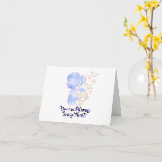 あなたはいつも私のハートだパーソナライズされた カード (黄色い花)