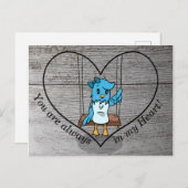 あなたはいつも私のハートの青い鳥 ポストカード (正面/裏面)