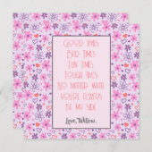 あなたはいつも私の味方バレンタイン サンキューカード (正面/裏面)