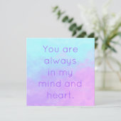 あなたはいつも私の心とハートパステルカード (スタンド正面)