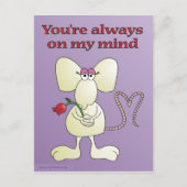 「あなたはいつも私の心のネズミ」はがき ポストカード (正面)