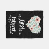 あなたはいつも私の母で、私は永遠にあなたを愛している フリースブランケット (正面(横))