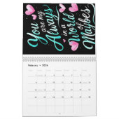 あなたはいつも私の" – ロマンチックな引用文 カレンダー (2月 2026)