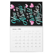 あなたはいつも私の" – ロマンチックな引用文 カレンダー (1月 2026)