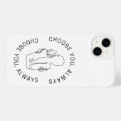 あなたはいつも選びなさい。 Case-Mate iPhoneケース (裏面 (横))