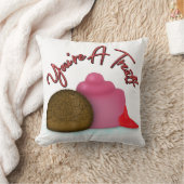 あなたはおごり一杯のストロベリーバレンタインデー クッション (ブランケット)