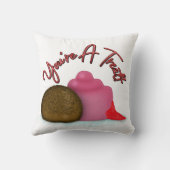 あなたはおごり一杯のストロベリーバレンタインデー クッション (裏面)