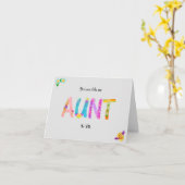 あなたはおばさんのように – ハッピーバースデーカード カード (黄色い花)