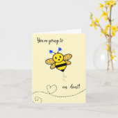 あなたはおばさん – おめでとう カード (黄色い花)