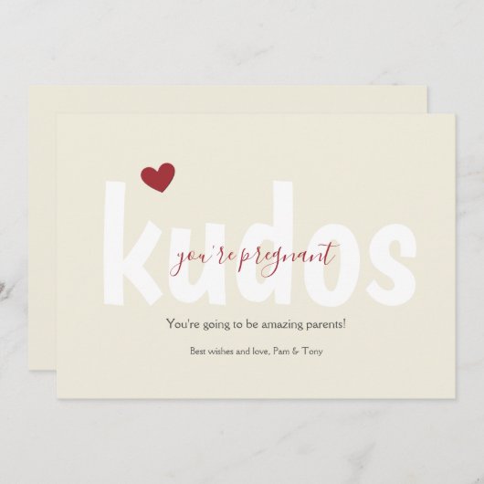 あなたはおめでとうございますカード (正面/裏面)