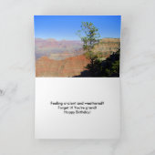 「あなたはおめでとう!グランドキャニオン誕生日カード カード (内部)
