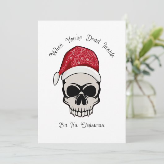 あなたはおもしろいの中で死亡したスカルホリデーカード シーズンカード (スタンド正面)