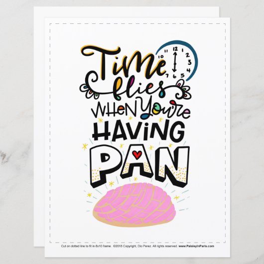 あなたはおもしろいを有する場合は時間が経過し、8x10にトリム (正面/裏面)