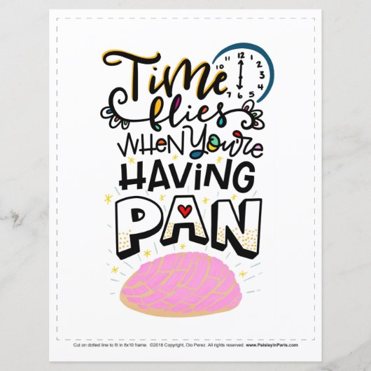 あなたはおもしろいを有する場合は時間が経過し、8x10にトリム (正面)