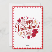 あなたはおもしろいベーコンから私の卵へのバレンタインデー シーズンカード (裏面)