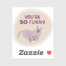 あなたはおもしろい可愛い図解入りの、写真付きの犬タン・パープル